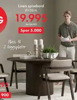 Fagmøbler Linea spisebord tilbud
