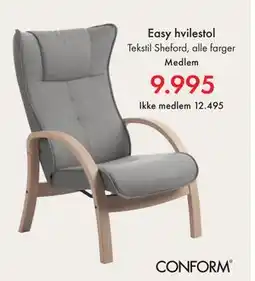 Fagmøbler Easy hvilestol tilbud