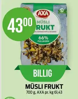 Kiwi MÜSLI FRUKT tilbud