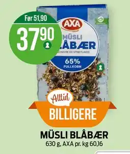 Kiwi MÜSLI BLÅBÆR tilbud