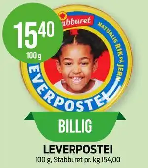 Kiwi LEVERPOSTEI tilbud