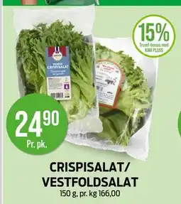 Kiwi CRISPISALAT/ VESTFOLDSALAT tilbud