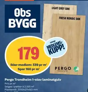 Pergo Trondheim 1-stav laminatgulv