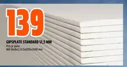 Obs Bygg GIPSPLATE STANDARD 12,5 MM tilbud