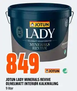 Obs Bygg JOTUN LADY MINERALS REVIVE 01/HELMATT INTERIØR KALKMALING tilbud