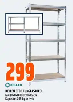 Obs Bygg KELLEN STOR TUNGLASTREOL tilbud