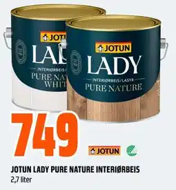 Obs Bygg JOTUN LADY PURE NATURE INTERIØRBEIS tilbud
