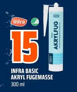 Obs Bygg INFRA BASIC AKRYL FUGEMASSE tilbud