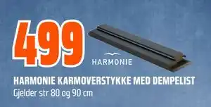 Obs Bygg HARMONIE KARMOVERSTYKKE MED DEMPELIST tilbud