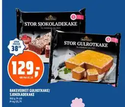 Coop Obs BAKEVERKET GULROTKAKE/ SJOKOLADEKAKE tilbud