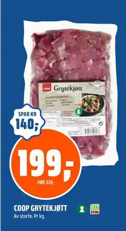 Coop Obs COOP GRYTEKJØTT tilbud