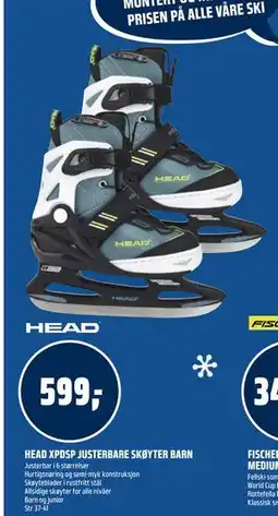 Coop Obs HEAD XPDSP JUSTERBARE SKØYTER BARN tilbud