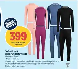 Coop Obs Tufte 2-delt superundertøy sett tilbud