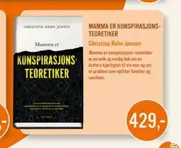 Ark Bokhandel MAMMA ER KONSPIRASJONSTEORETIKER tilbud