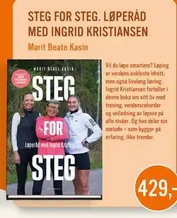 Ark Bokhandel STEG FOR STEG. LØPERÅD MED INGRID KRISTIANSEN tilbud