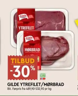 Coop Mega GILDE YTREFILET/MØRBRAD tilbud