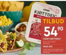 Coop Mega COOP KJØTTDEIG tilbud