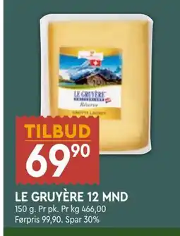 Coop Mega LE GRUYÈRE 12 MND tilbud