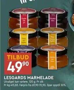 Coop Mega LESGARDS MARMELADE tilbud
