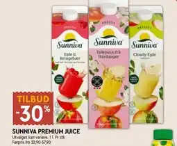 Coop Mega SUNNIVA PREMIUM JUICE tilbud