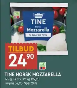Coop Mega TINE NORSK MOZZARELLA tilbud