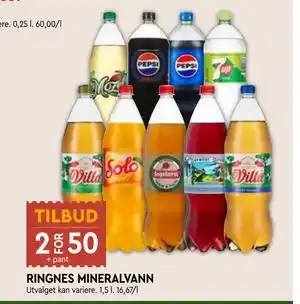 Coop Mega RINGNES MINERALVANN tilbud