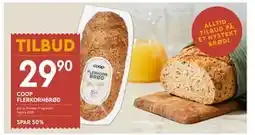 Coop Mega COOP FLERKORNBRØD SPAR 50% tilbud