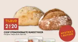 Coop Mega COOP STEINOVNSBAKTE RUNDSTYKKER tilbud