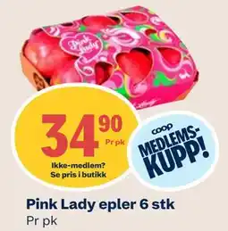 Coop Mega Pink Lady epler 6 stk, Medlemspris tilbud