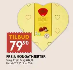 Coop Mega FREIA NOUGATHJERTER tilbud