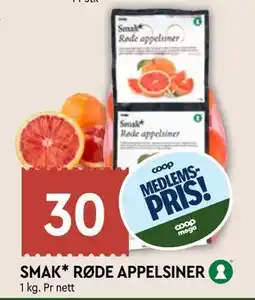 Coop Mega SMAK* RØDE APPELSINER, Medlemspris tilbud