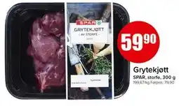 Spar Grytekjøtt tilbud