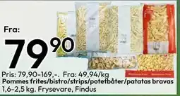 Gigaboks Pommes frites/bistro/strips/potetbåter/patatas bravas tilbud