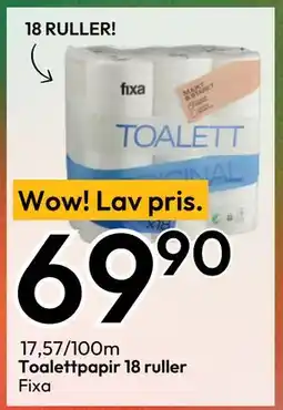Gigaboks Toalettpapir 18 ruller tilbud