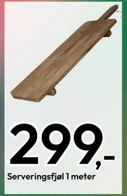 Gigaboks Serveringsfjøl 1 meter tilbud