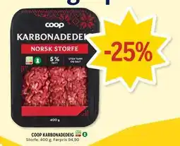 Coop Prix COOP KARBONADEDEIG tilbud