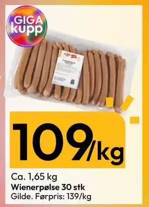 Wienerpølse 30 stk