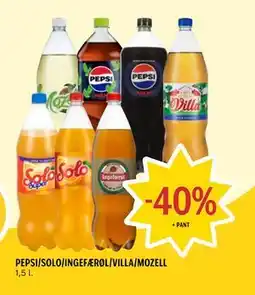 Coop Prix PEPSI/SOLO/INGEFÆRØL/VILLA/MOZELL tilbud