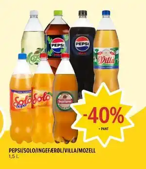 Coop Prix PEPSI/SOLO/INGEFÆRØL/VILLA/MOZELL tilbud