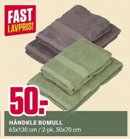 Europris HÅNDKLE BOMULL tilbud