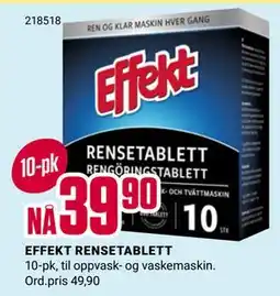 Europris EFFEKT RENSETABLETT tilbud