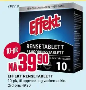 Europris EFFEKT RENSETABLETT tilbud
