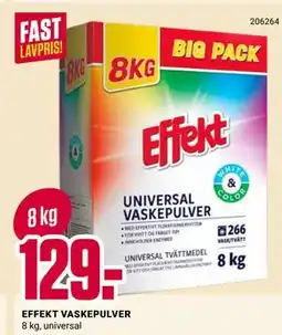 Europris EFFEKT VASKEPULVER tilbud