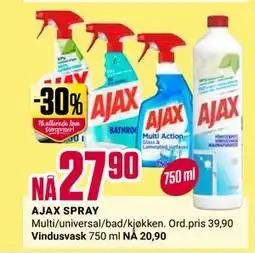 Europris AJAX SPRAY tilbud