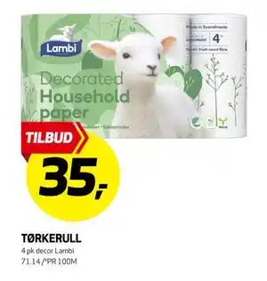 Bunnpris TØRKERULL tilbud