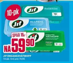 Europris JIF ENGANGSVÅTMOPP tilbud