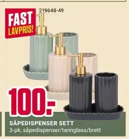 Europris SÅPEDISPENSER SETT tilbud