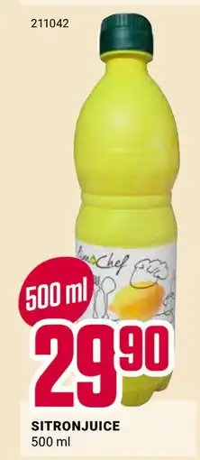 Europris SITRONJUICE tilbud