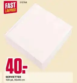 Europris SERVIETTER tilbud