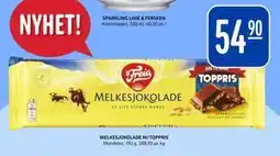 Rema 1000 MELKESJOKOLADE M/TOPPRIS tilbud